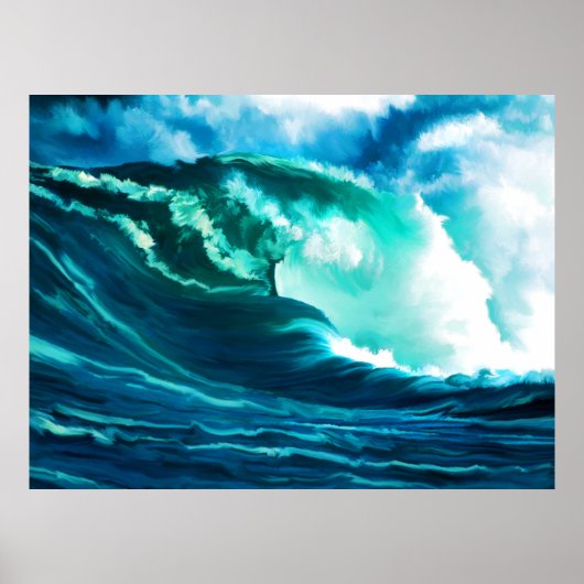 Winter-Surf-olie Poster (Voorkant)