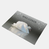 Winter Swan Welcome Doormat Deurmat (Schuin)