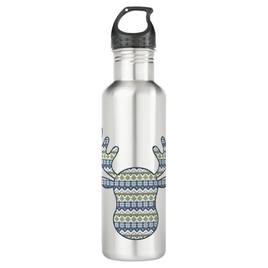 Winter Sweater Water Bottle Waterfles (Voorkant)