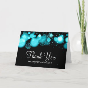 Winter Sweet 16 Merci Turquoise Bokeh Lumières