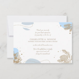 Winter Sympathie Dank u wel Bedankkaart