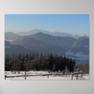 Winter Tatras uitzicht van Beskid Sądecki Poster