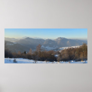 Winter Tatras Uitzicht van Beskids Poster