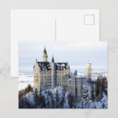 Winter te Neuschwanstein Castle, Duitsland, Beiere Briefkaart (Voorkant / Achterkant)