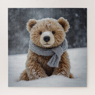 Winter Teddy Bear Puzzel
