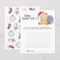 Winter teddybeer - Baby bucket list