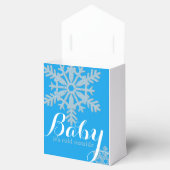 Winter thema douche gunst bedankdoosjes (Geopend)