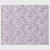 Winter Things Wrapping Paper - stof, pruim, sneeuw Cadeaupapier (Vlak)