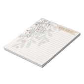 Winter thoughts hand drawn abstract mistletoe notitieblok (Gedraaid)