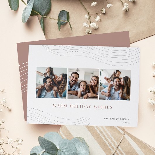 Winter Tidings | 3 Foto-collage Feestdagenkaart