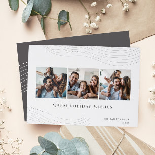 Winter Tidings   3 Foto-collage Feestdagenkaart