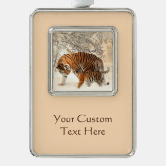 Winter Tigers aangepast ornament