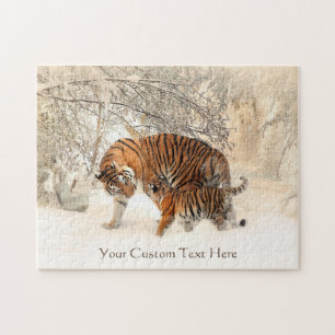 Winter Tigers aangepaste puzzel