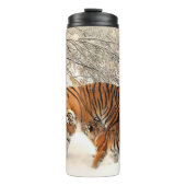 Winter Tigers tumbler Thermosbeker (Voorkant)