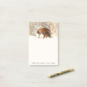 Winter Tijgers aangepaste post-it noten Post-it® Notes (Op bureau)