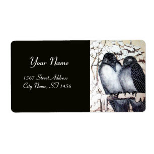 WINTER-TORTELDUIFJES ETIKET