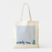 Winter Tote Bag,Beutel.Merry Christmas Image. (Achterkant)
