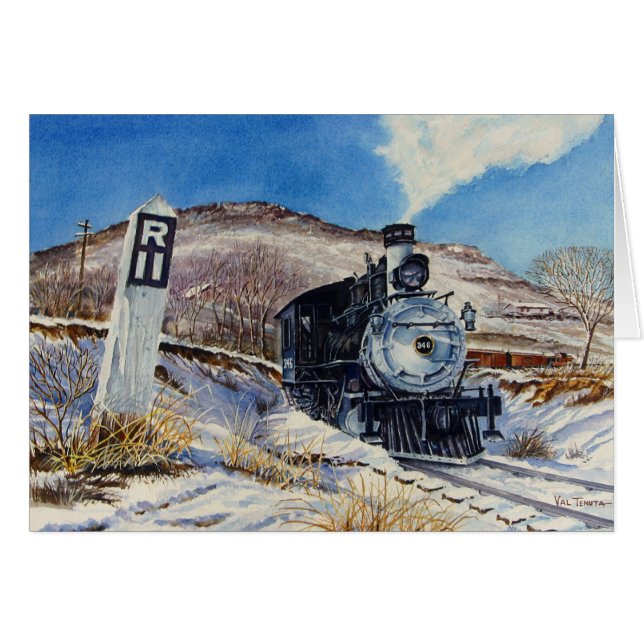 Winter Train Scene (Voorkant Horizontaal)