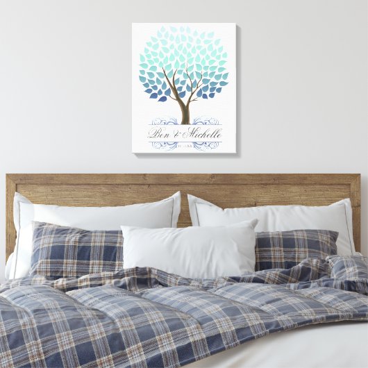 Winter Tree -100 Signature Canvas Guest Book (Insitu (Slaapkamer))