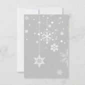 Winter Tree Baby shower Dank je kaart (Achterkant)