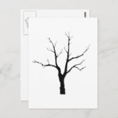 Winter Tree Black and White Set Briefkaart (Voorkant / Achterkant)