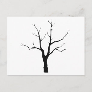 Winter Tree Black and White Set Briefkaart
