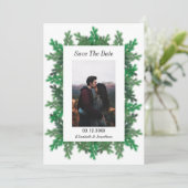 Winter Tree Branches Foto Save The Date (Staand voorkant)