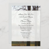 Winter Tree Bridal Shower Invitations Kaart (Voorkant / Achterkant)