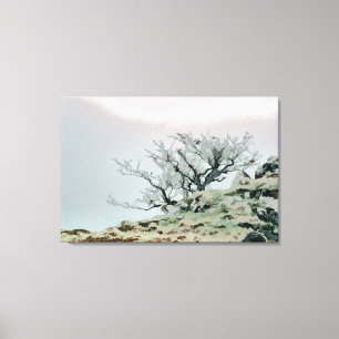 WINTER TREE CANVAS AFDRUK