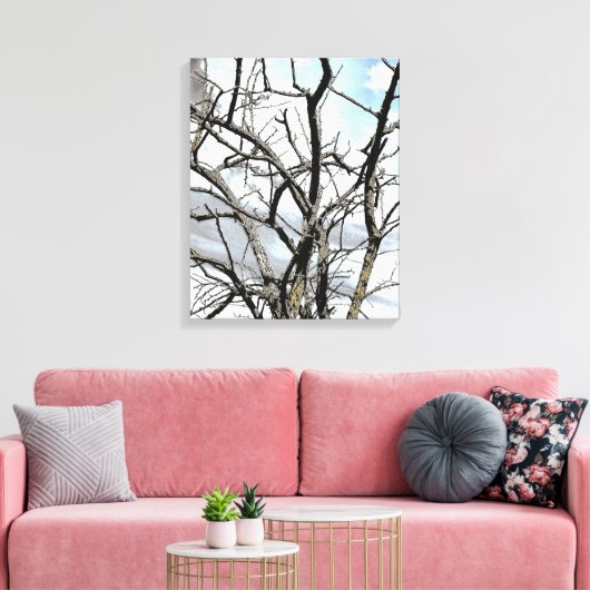 WINTER TREE CANVAS AFDRUK (Insitu (Woonkamer))