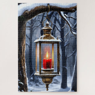 Winter Tree Lantern Puzzel