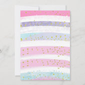 Winter Tree Onederland Birthday Invitation Kaart (Achterkant)