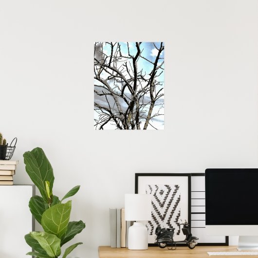 WINTER TREE POSTER (Thuiskantoor)