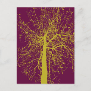 Winter Tree Silhouette Briefkaart