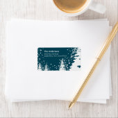 Winter Tree Sneeuwscène Retouradres Label (Insitu)