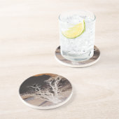 WINTER TREE ZANDSTEEN ONDERZETTER (Zijkant)