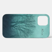 Winter Trees Green Gothic Case-Mate iPhone Case (Achterkant (horizontaal))