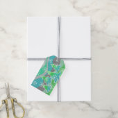 Winter Trees Groene cadeaulabels (Met Touw)