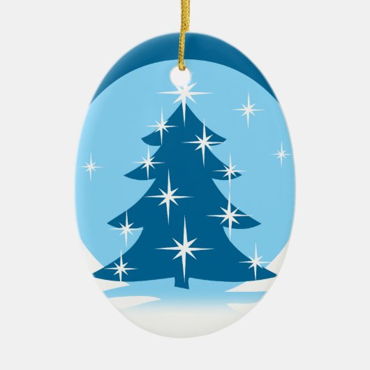 Winter Trees Ornament Personalized Winter Decor (Voorkant)