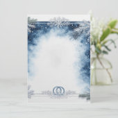 Winter-trouwuitnodiging Kaart (Staand voorkant)