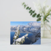 Winter Uitzicht van Crater Lake, Crater Lake NP, O Briefkaart (Staand voorkant)