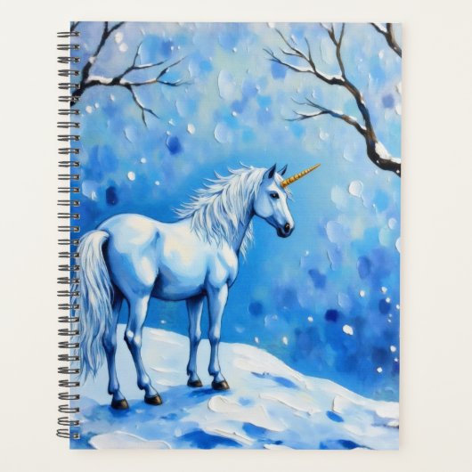 Winter Unicorn Planner (Voorkant)