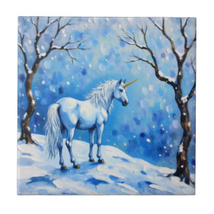Winter Unicorn Tegeltje