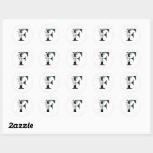 Winter vakantie initialen sticker letter F (Vel)