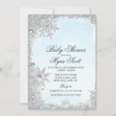 Winter-vakantieverblijf Baby shower uitnodiging (Voorkant)