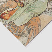 Winter van Alphonse Mucha Tissuepapier (Detail)