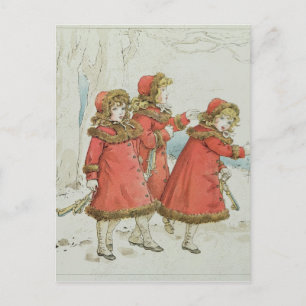 Winter' van April Baby's Book of Tunes, 1900 Briefkaart