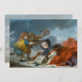 Winter van Jean-Honore Fragonard (Voorkant / Achterkant)