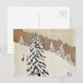 Winter van Julian Falat Kerstmis Briefkaart (Voorkant / Achterkant)
