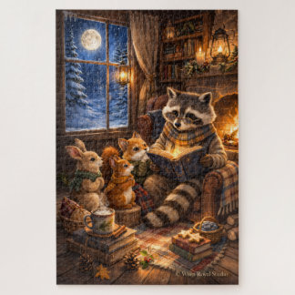 Winter Verhaaltijd bij Pinecone Hollow Legpuzzel